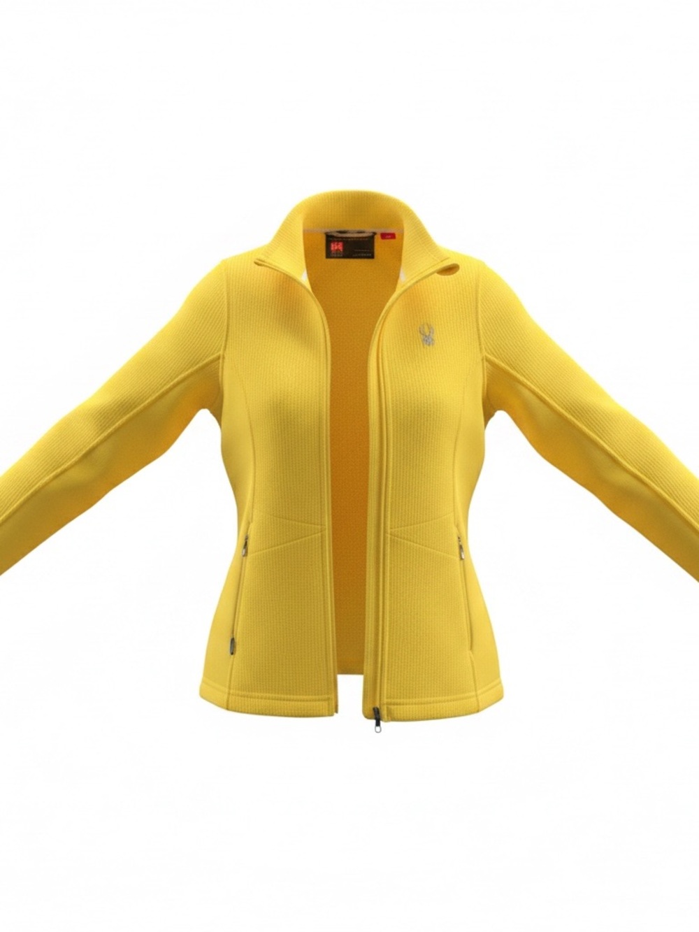 Spyder Women's Endure Full Zip Core Sweater Jacket In Bright Yellow Size Medium